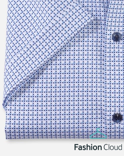 Hemden lange mouw blauw OLYMP