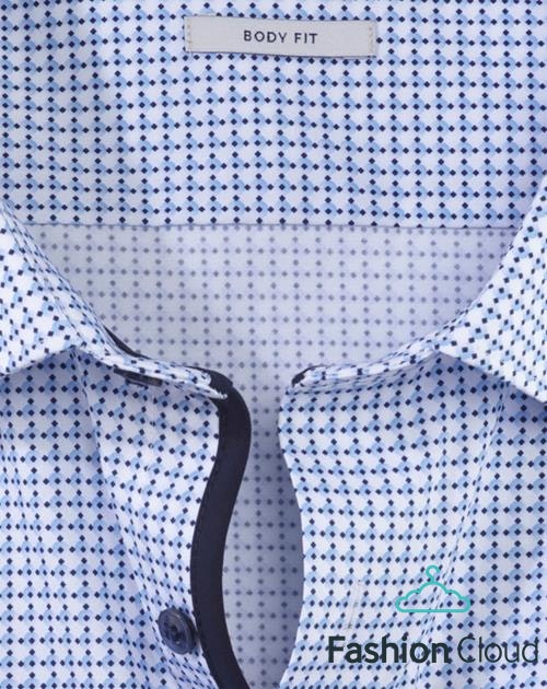 Hemden lange mouw blauw OLYMP