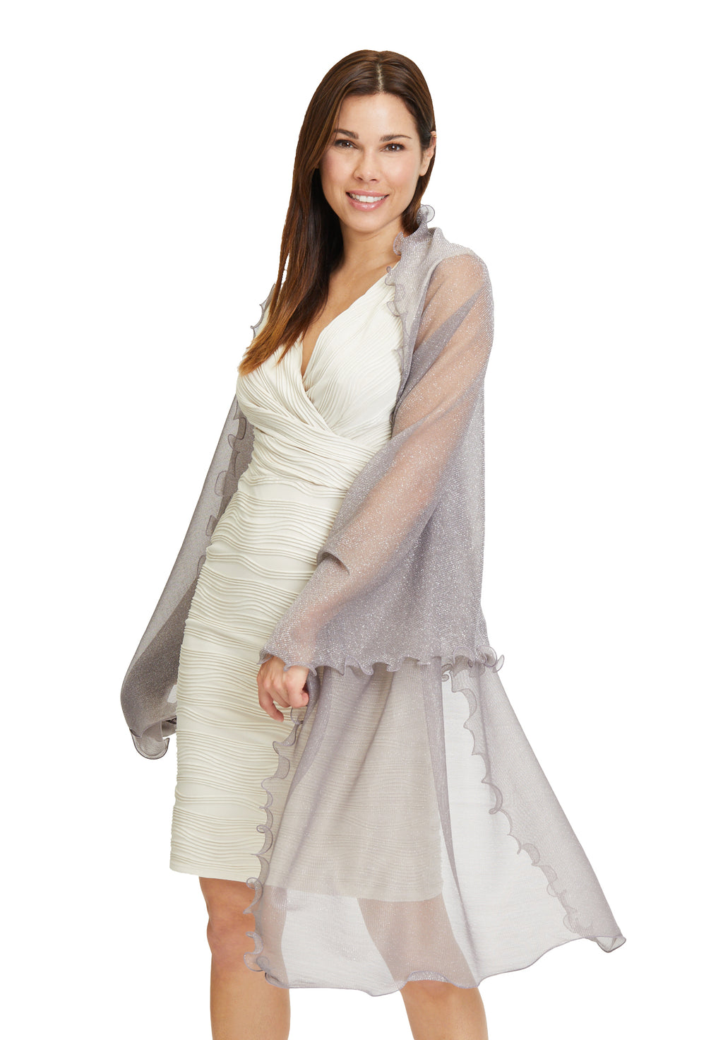 Sjaals zilver Vera Mont