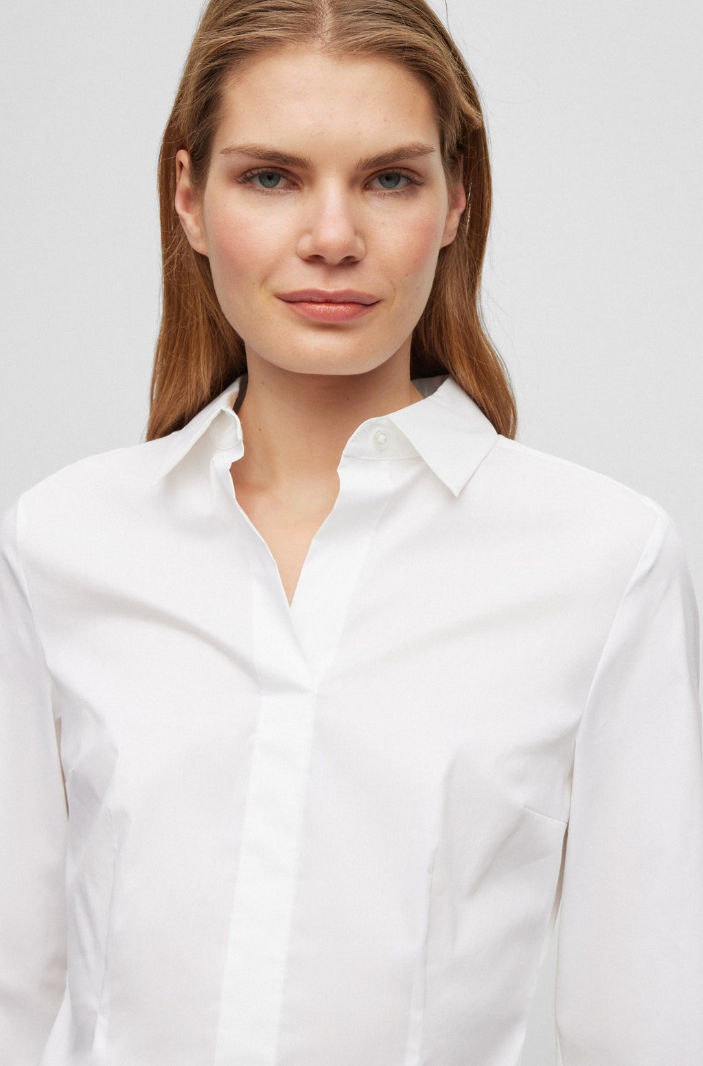 Blouses lange mouw wit Boss Men Black