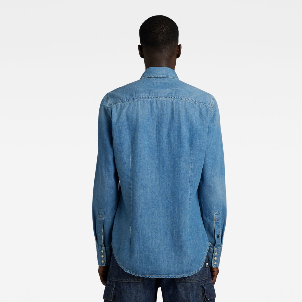 Hemden lange mouw blauw G-Star Raw