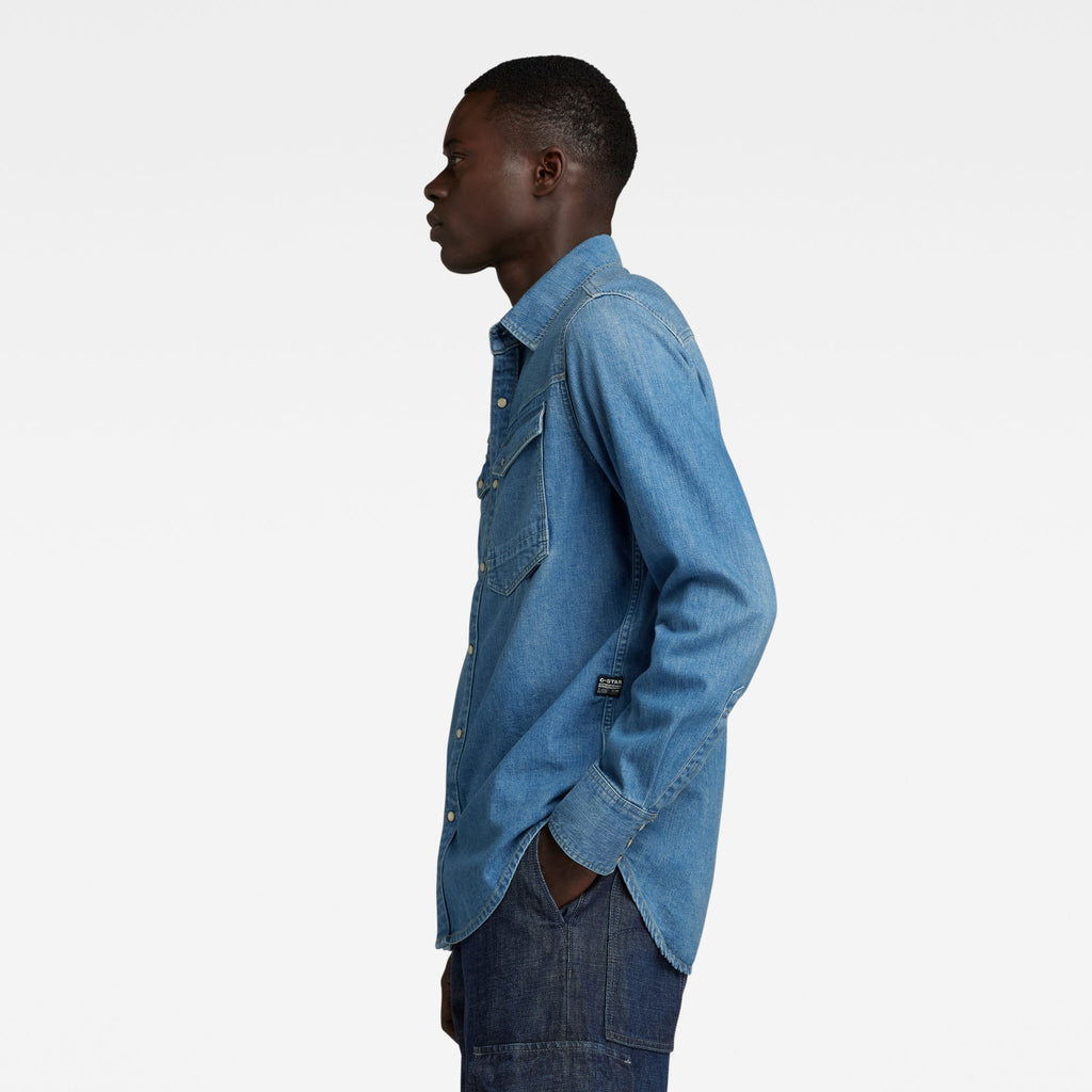 Hemden lange mouw blauw G-Star Raw