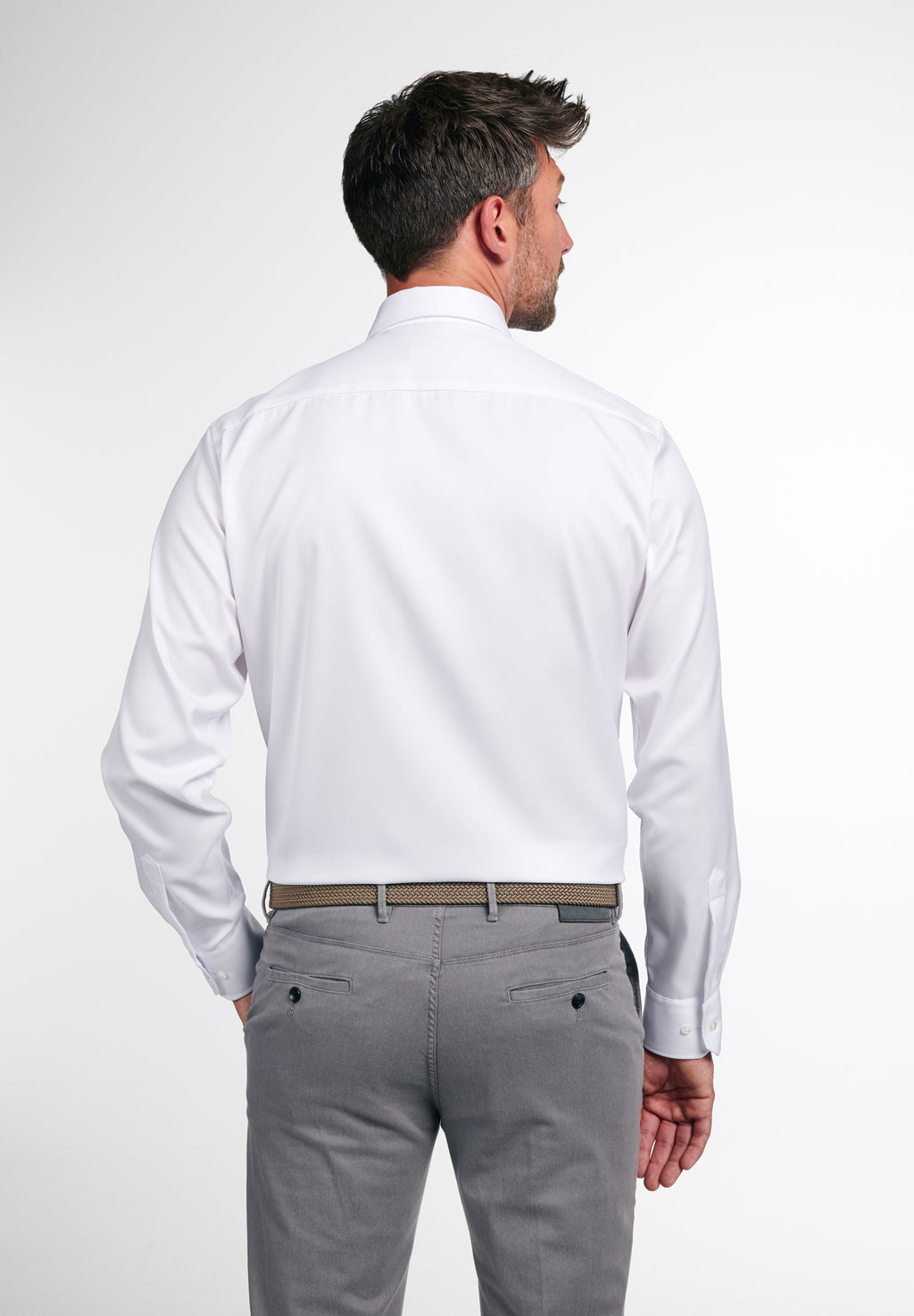 Hemden lange mouw wit ETERNA