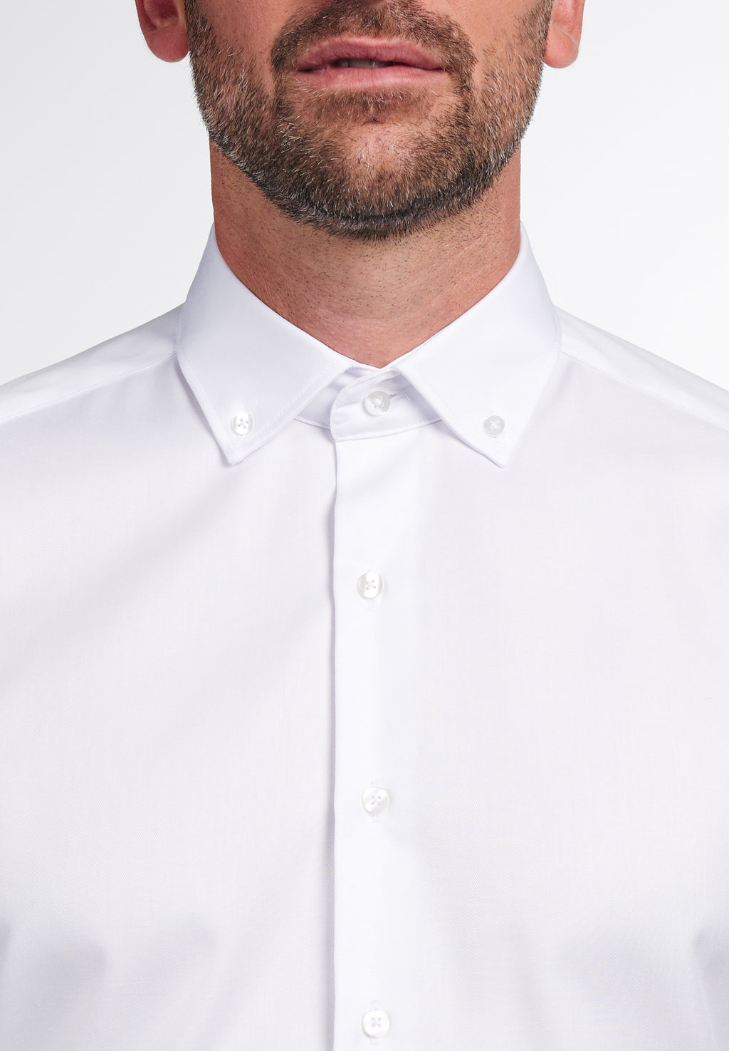 Hemden lange mouw wit ETERNA