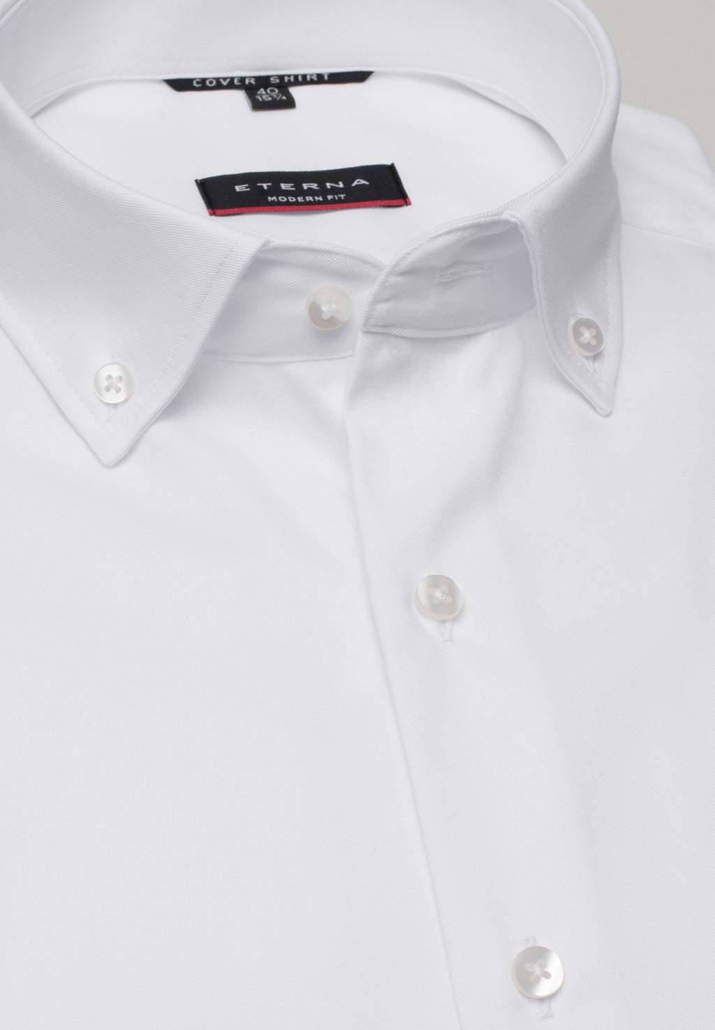 Hemden lange mouw wit ETERNA