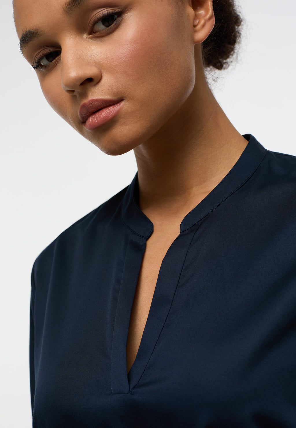 Blouses lange mouw navy ETERNA