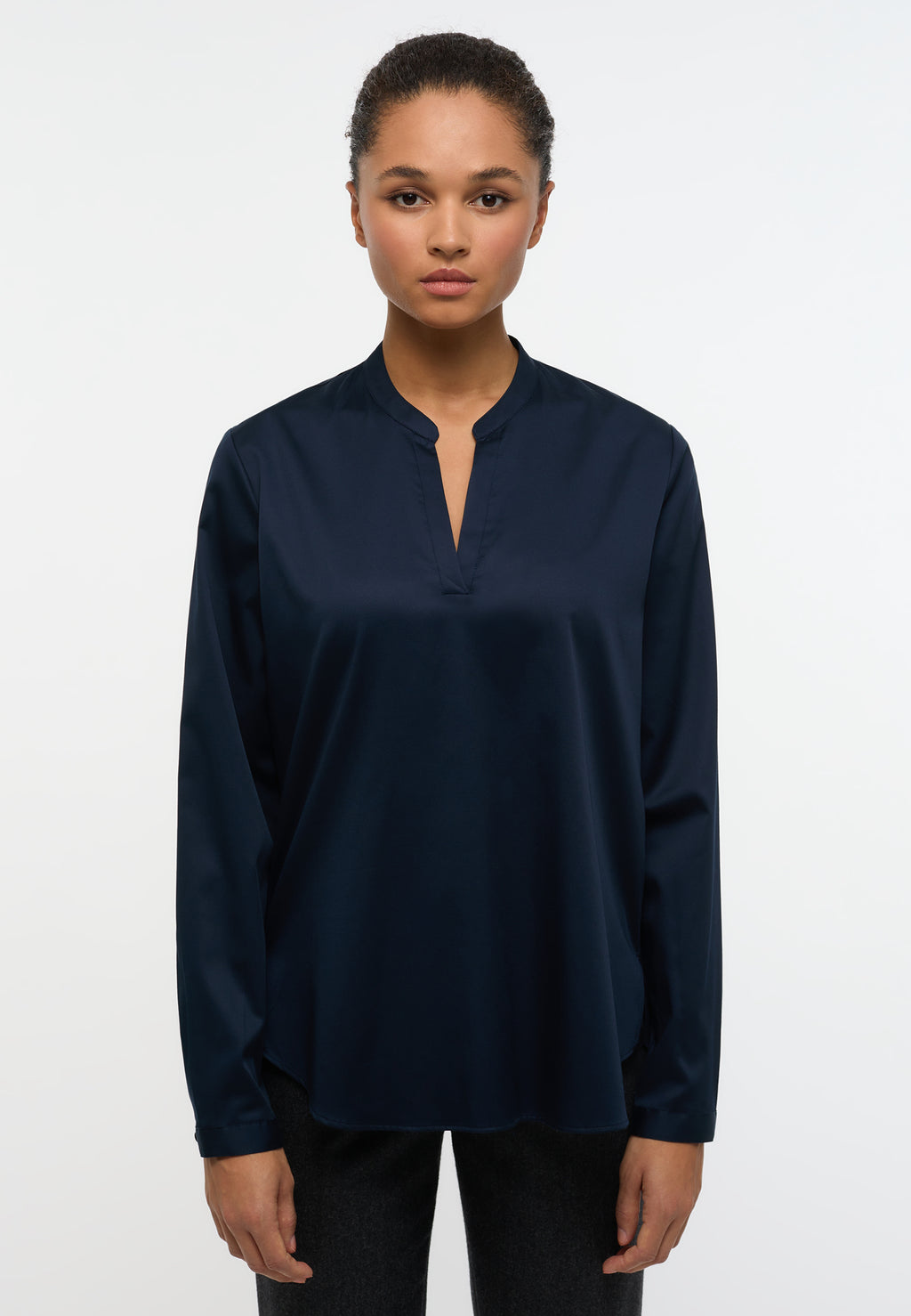 Blouses lange mouw navy ETERNA