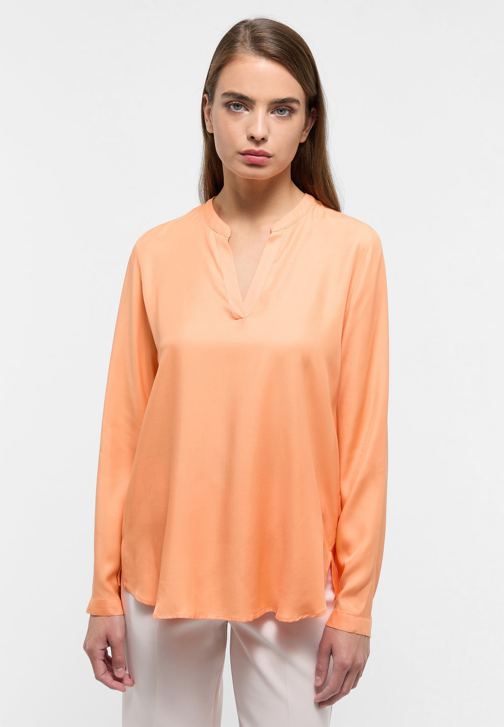 Blouses lange mouw oranje ETERNA