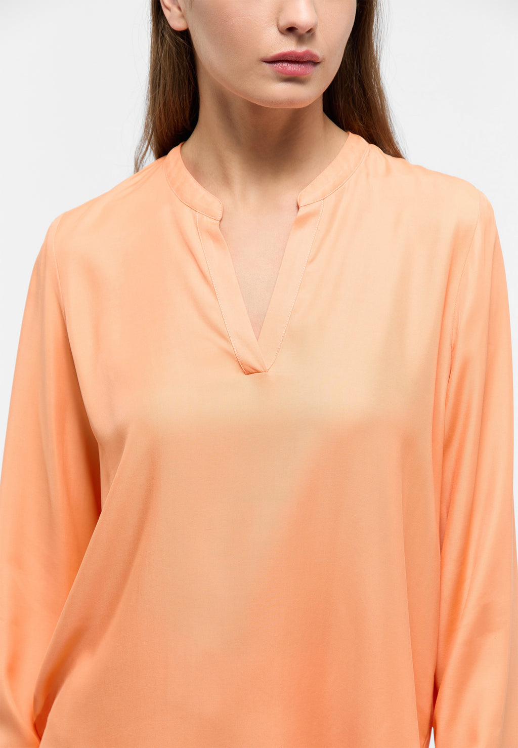 Blouses lange mouw oranje ETERNA