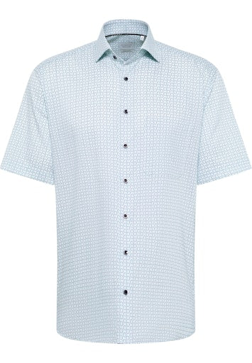 Hemden korte mouw groen ETERNA