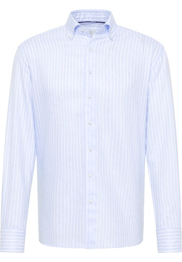 Hemden lange mouw blauw ETERNA