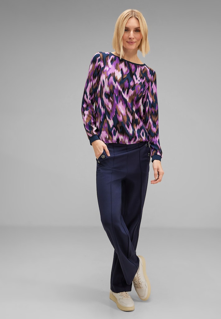 T-shirts korte mouw paars Street One