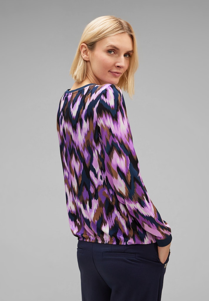 T-shirts korte mouw paars Street One