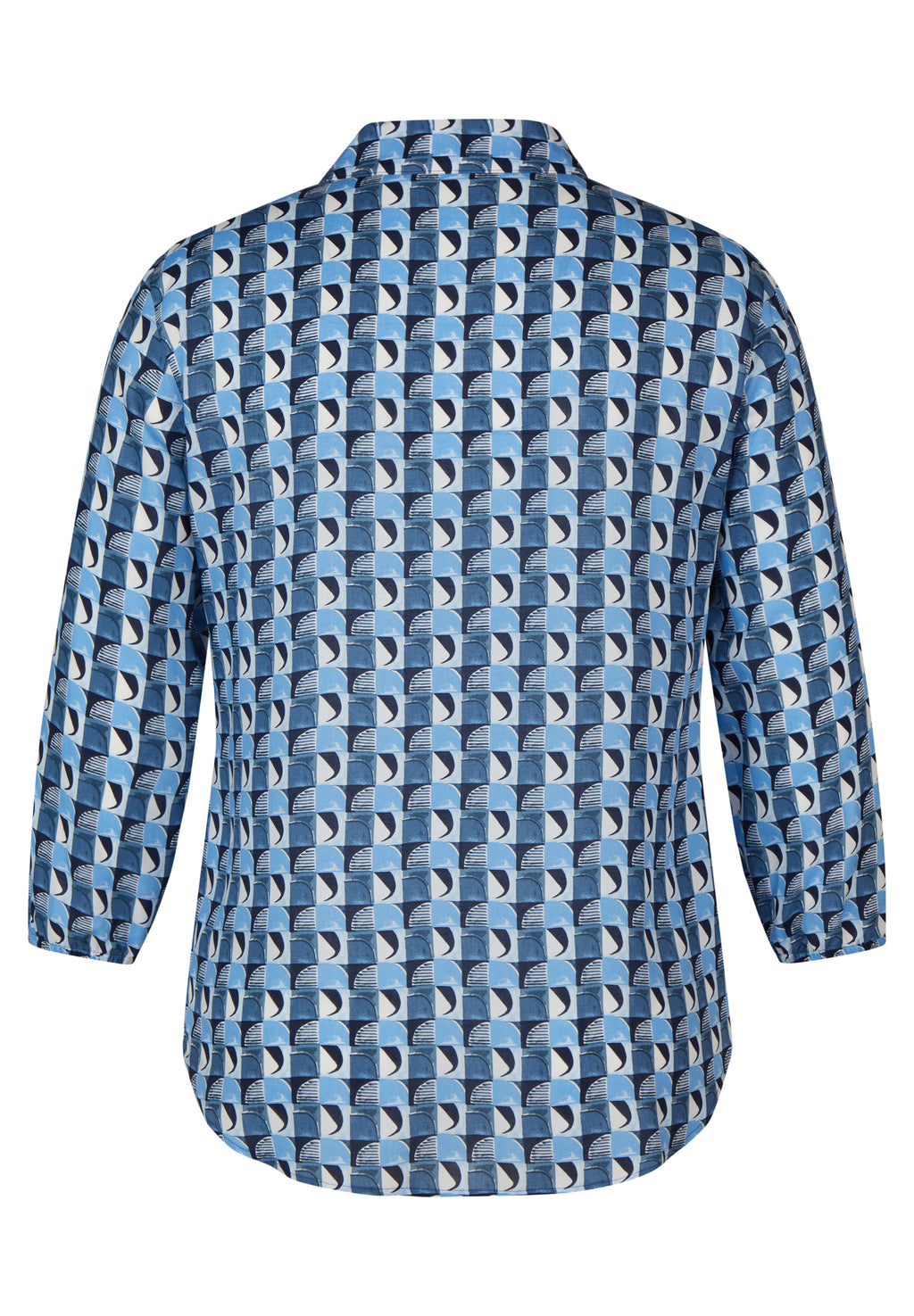 Blouses lange mouw blauw Rabe