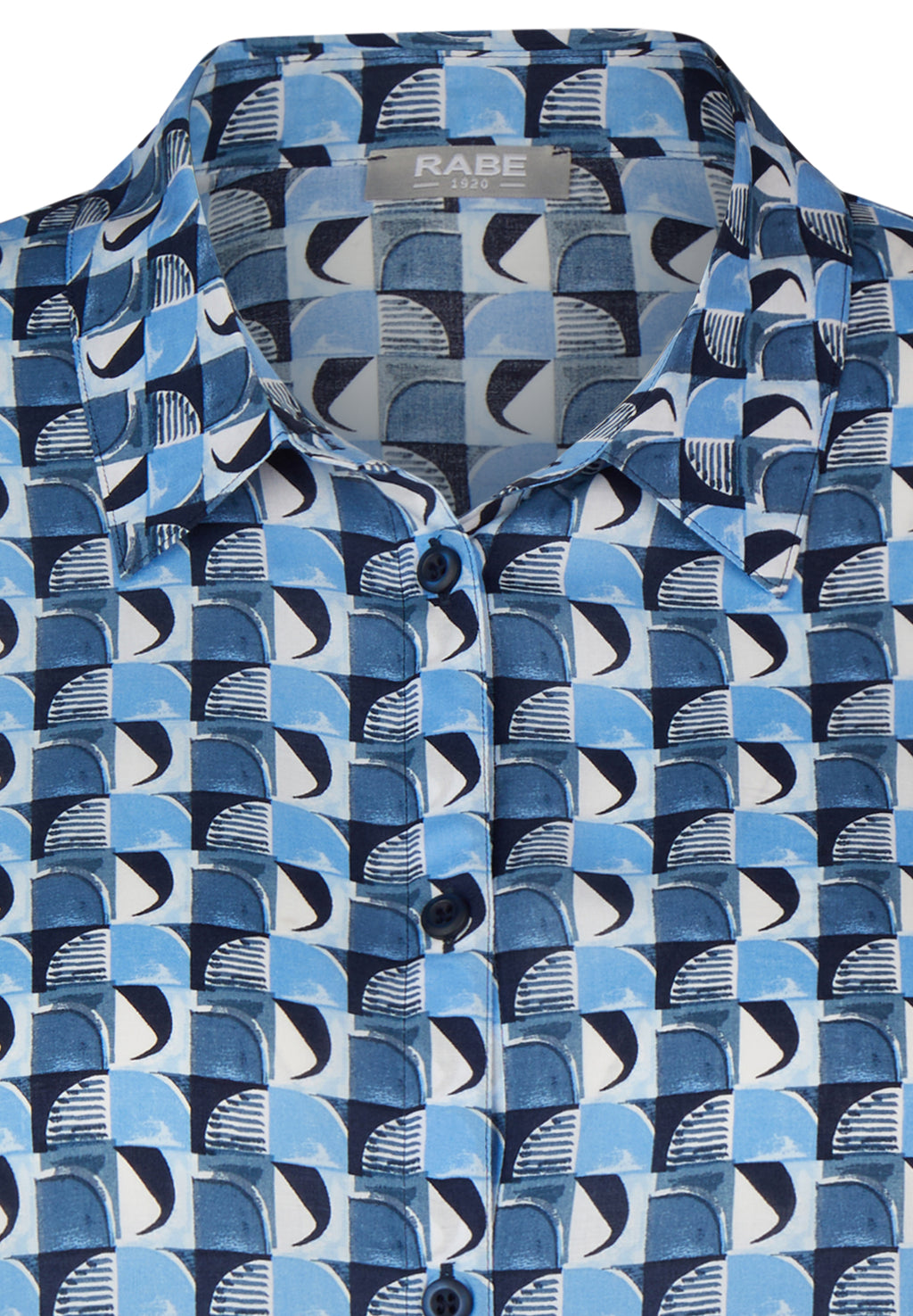 Blouses lange mouw blauw Rabe