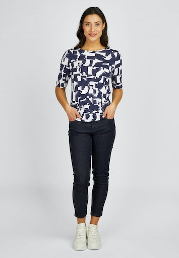 T-shirts korte mouw blauw Rabe