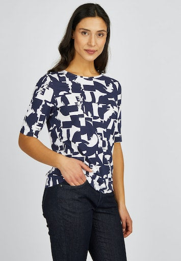 T-shirts korte mouw blauw Rabe