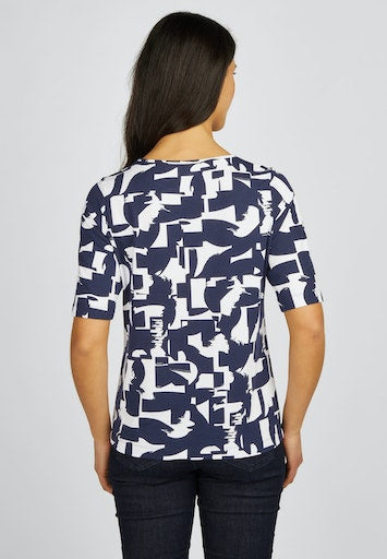 T-shirts korte mouw blauw Rabe