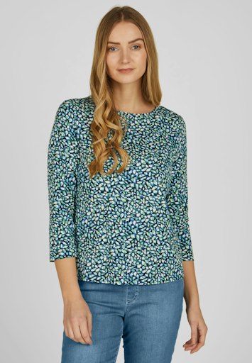 T-shirts lange mouw blauw Rabe