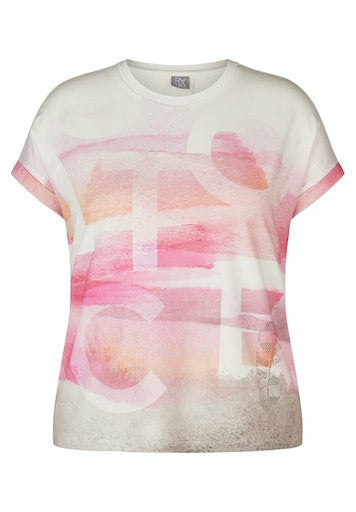 T-shirts korte mouw roze Rabe