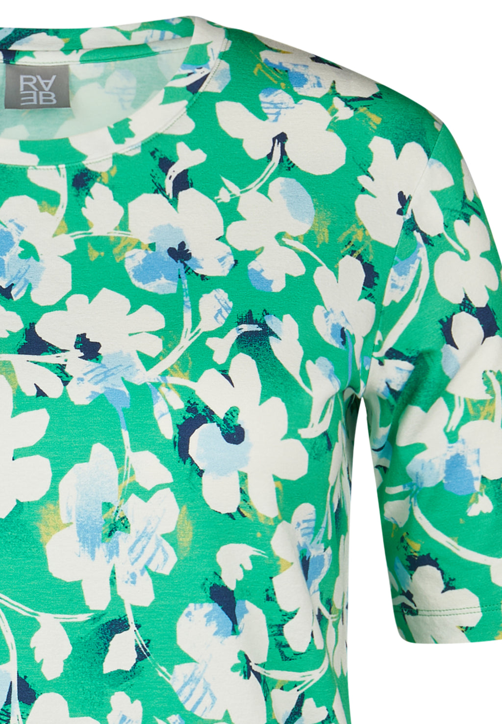 T-shirts korte mouw groen Rabe