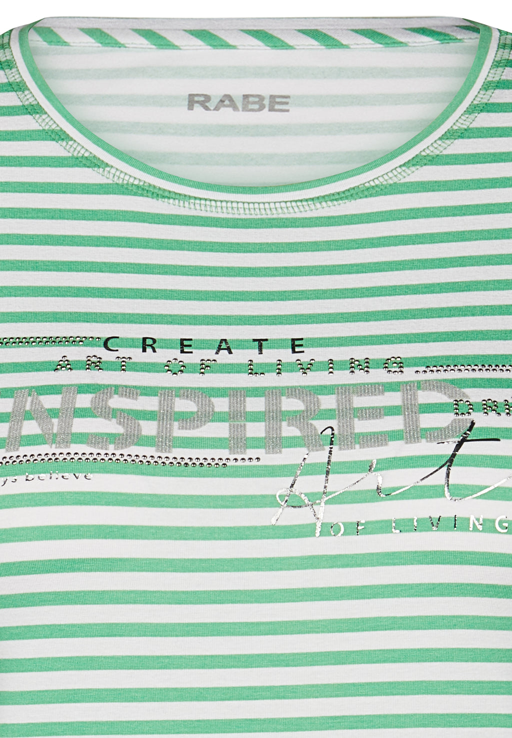 T-shirts korte mouw groen Rabe