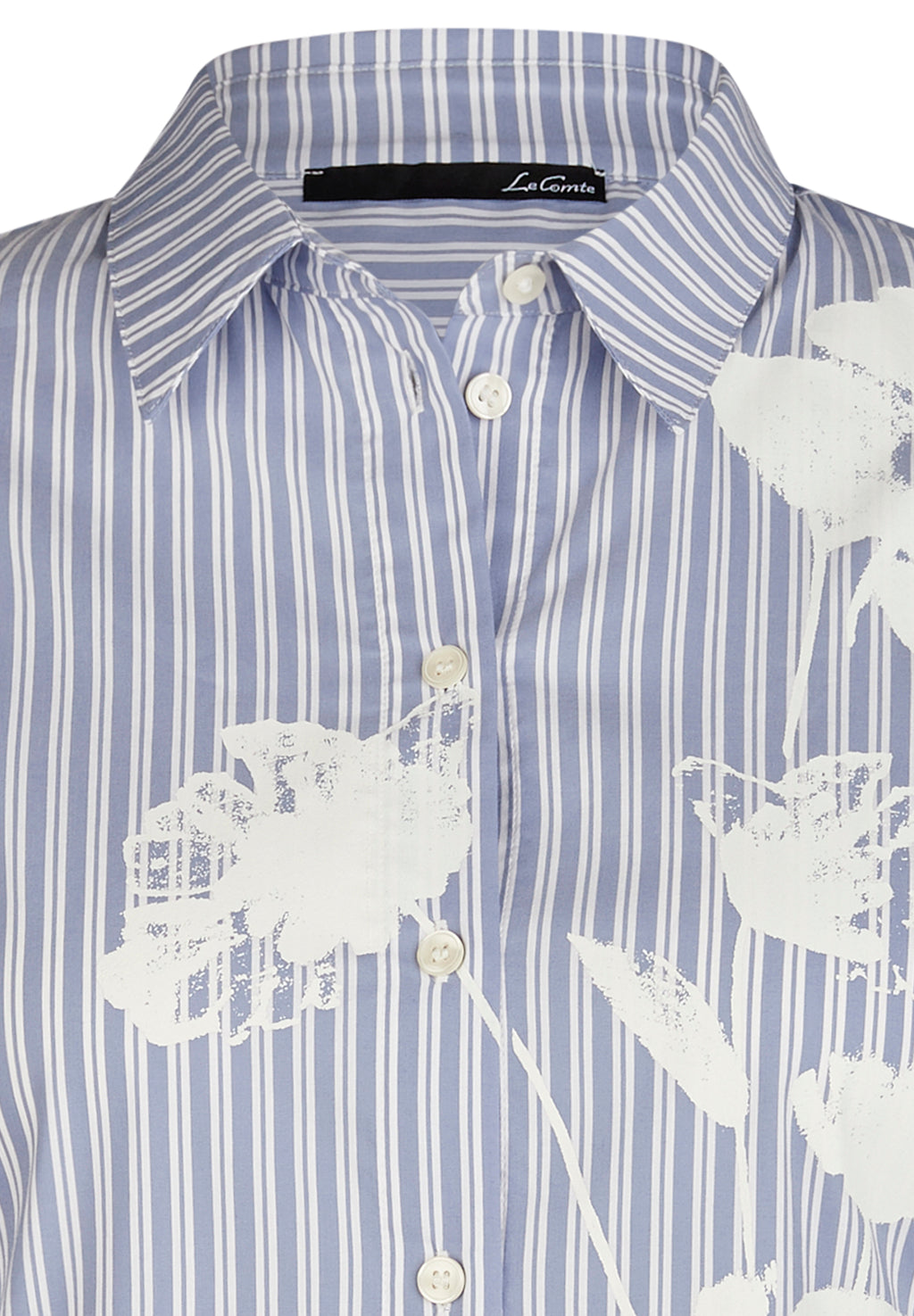 Blouses lange mouw blauw LeComte