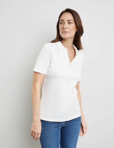 Polo's korte mouw wit GERRY WEBER
