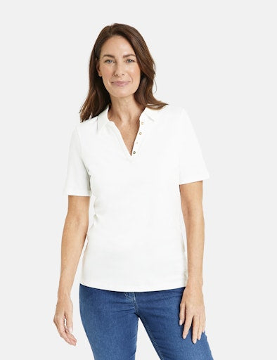 Polo's korte mouw wit GERRY WEBER