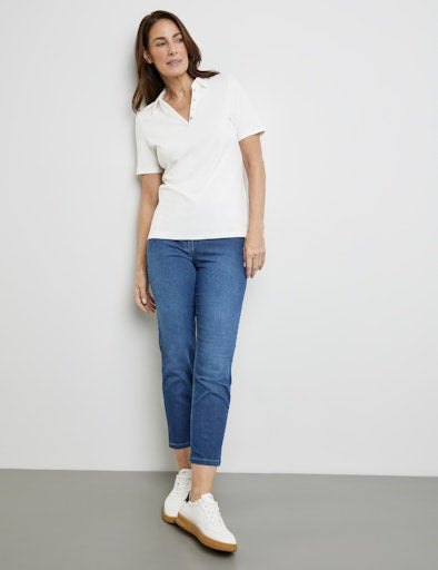 Polo's korte mouw wit GERRY WEBER