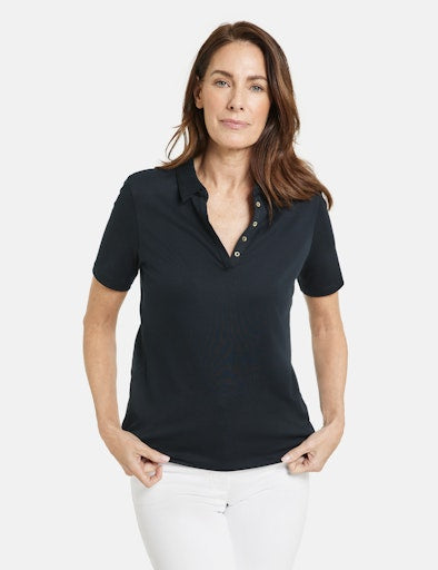 Polo's korte mouw navy GERRY WEBER