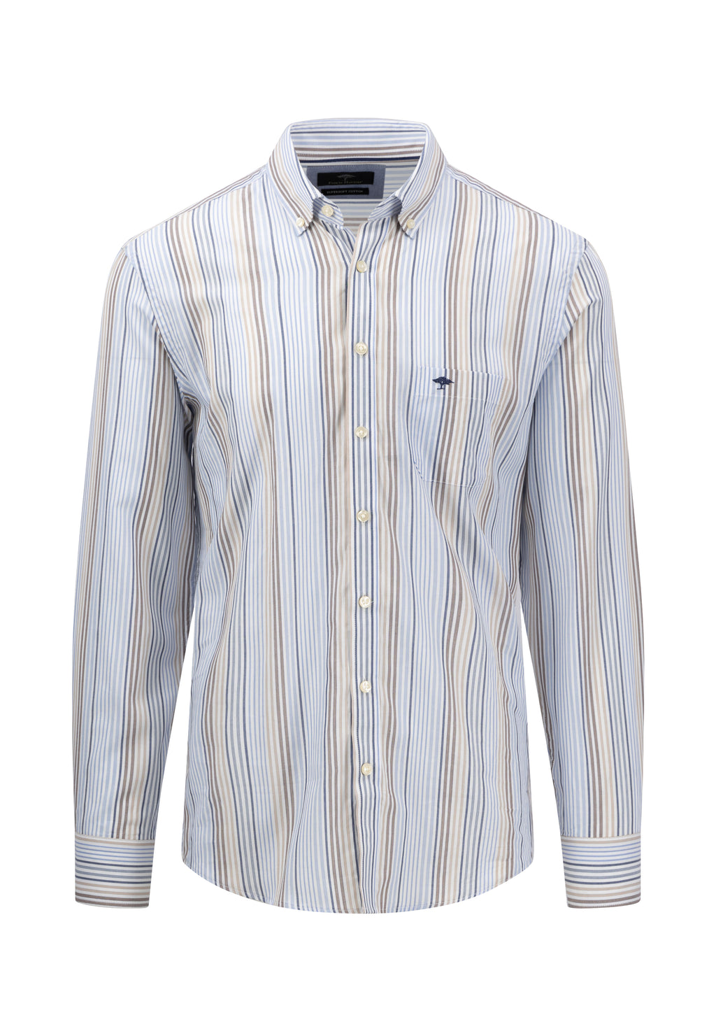 Hemden lange mouw blauw Fynch-Hatton