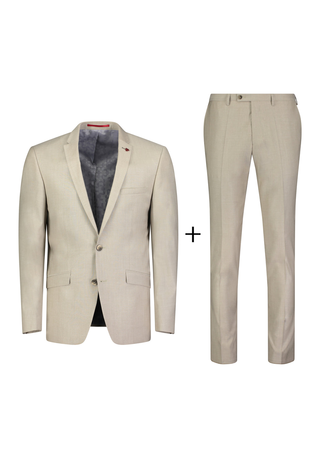 Kostuumbroeken beige Roy Robson