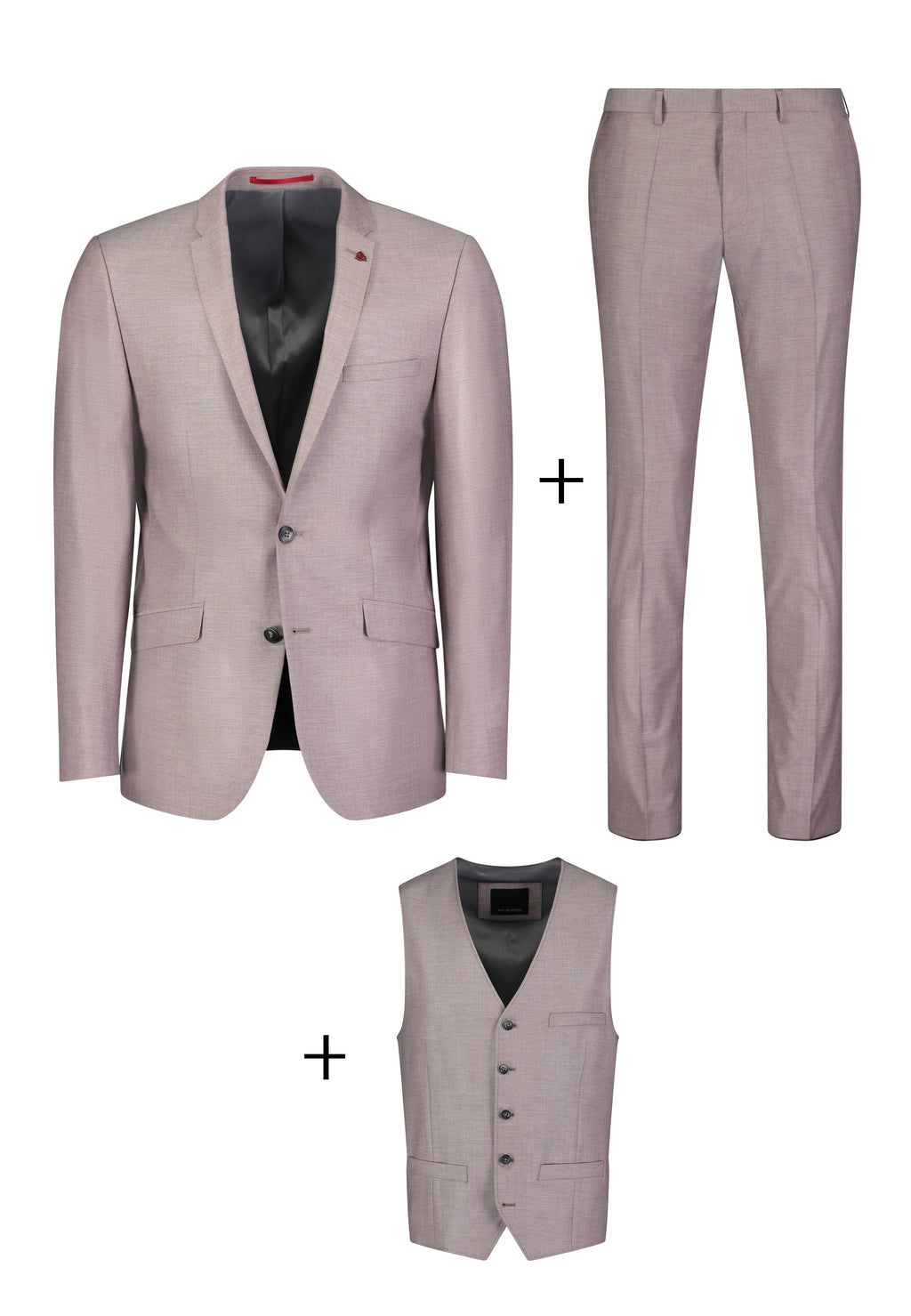 Kostuumbroeken rood Roy Robson