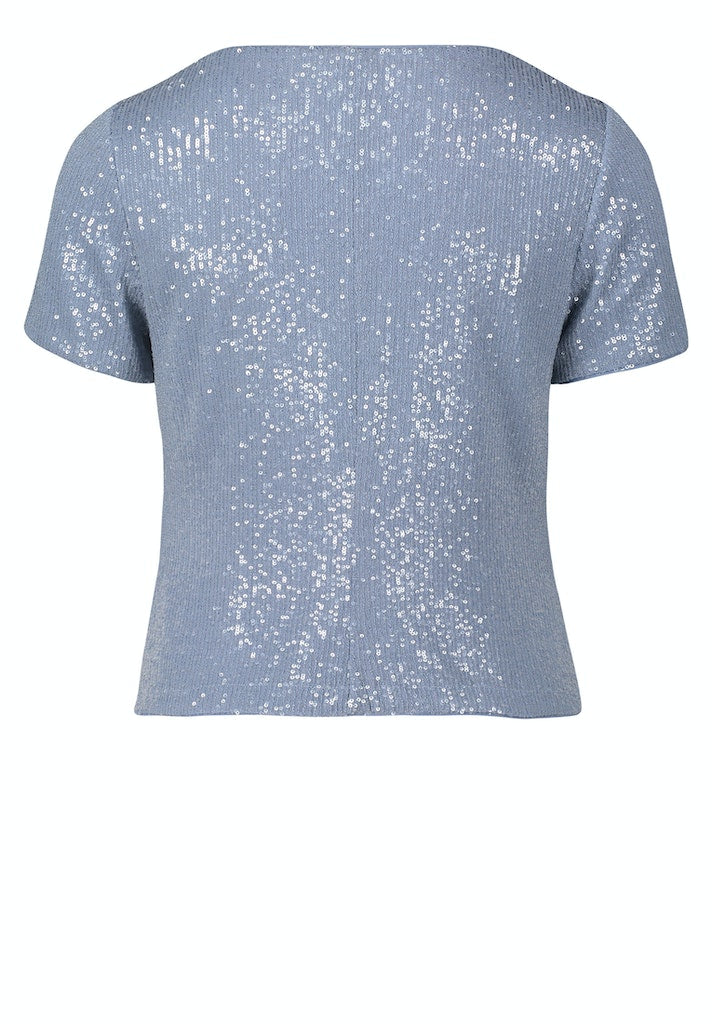 Blouses korte mouw blauw Vera Mont
