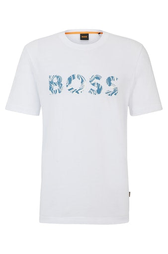 T-shirts korte mouw wit Boss Men Black