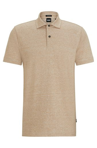 Polo's korte mouw beige Boss Men Black