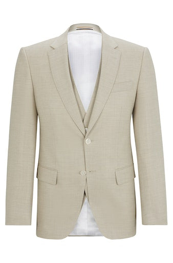 Kostuums 3-delig beige Boss Men Black