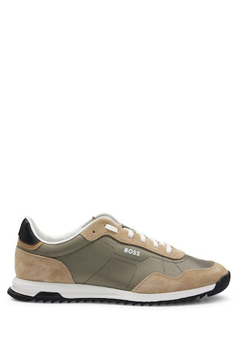 Sneakers groen Boss Men Black