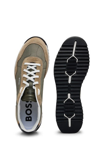 Sneakers groen Boss Men Black