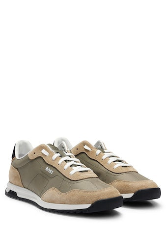 Sneakers groen Boss Men Black