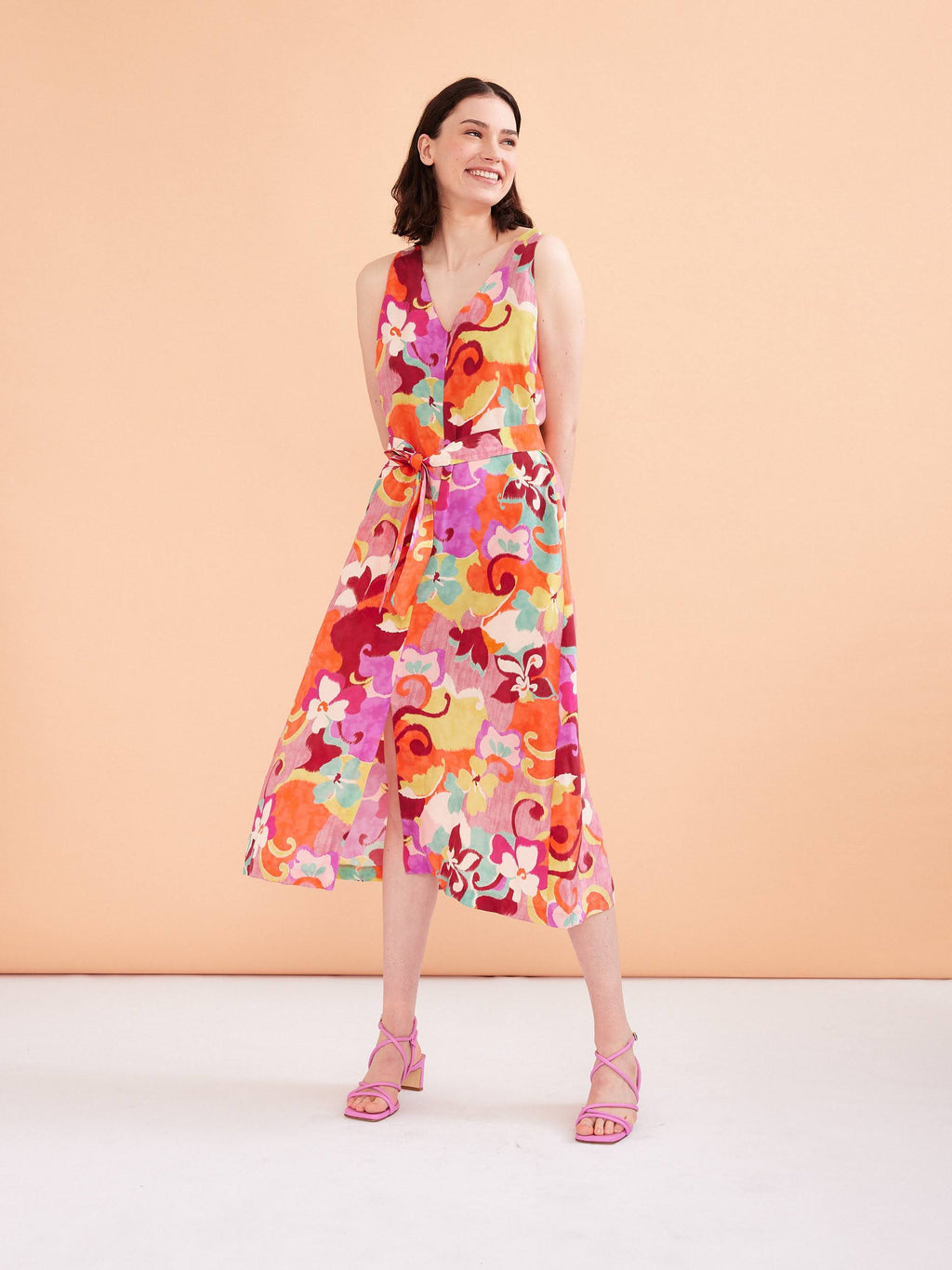 Jurken zonder mouw multicolor Her.