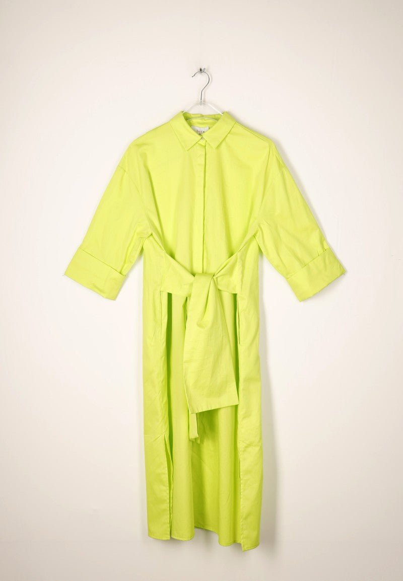 Jurken lange mouw groen Her.