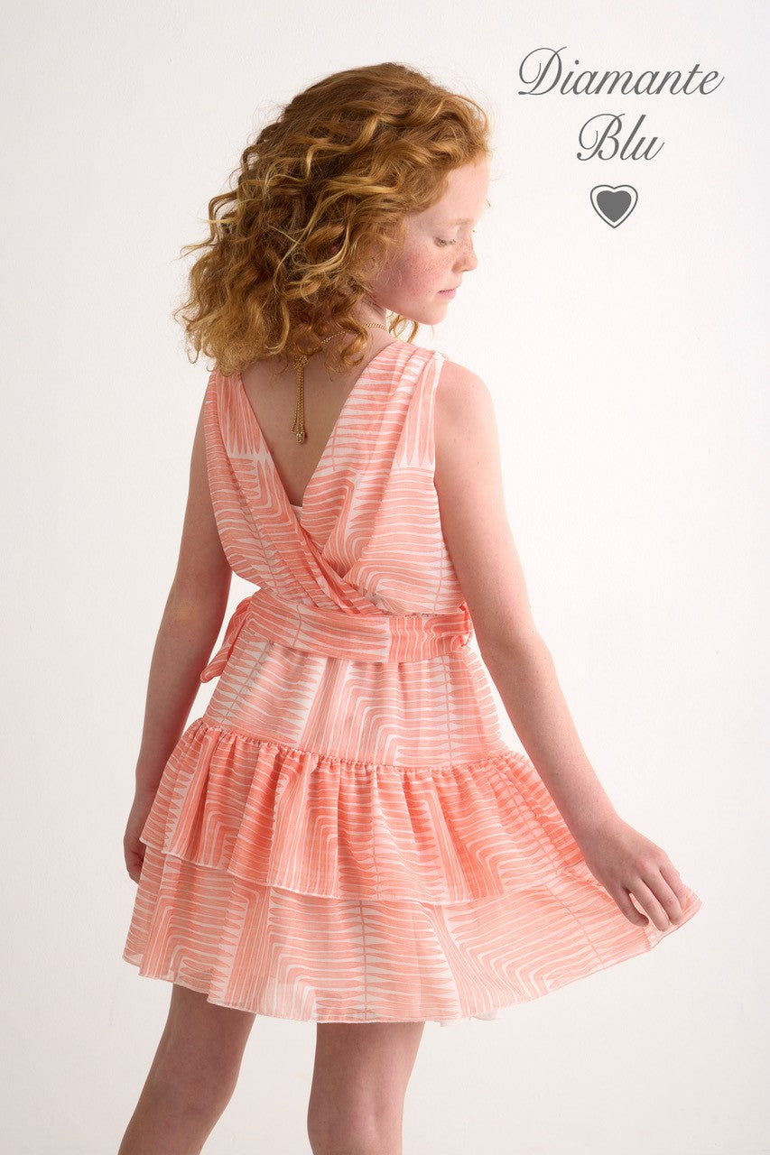 Jurken zonder mouw roze Diamante Blu