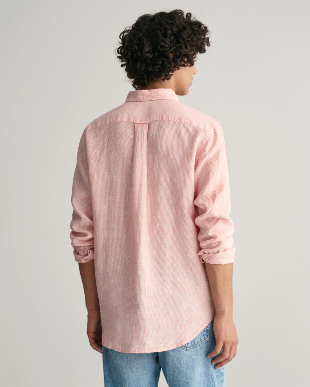 Hemden lange mouw roze GANT