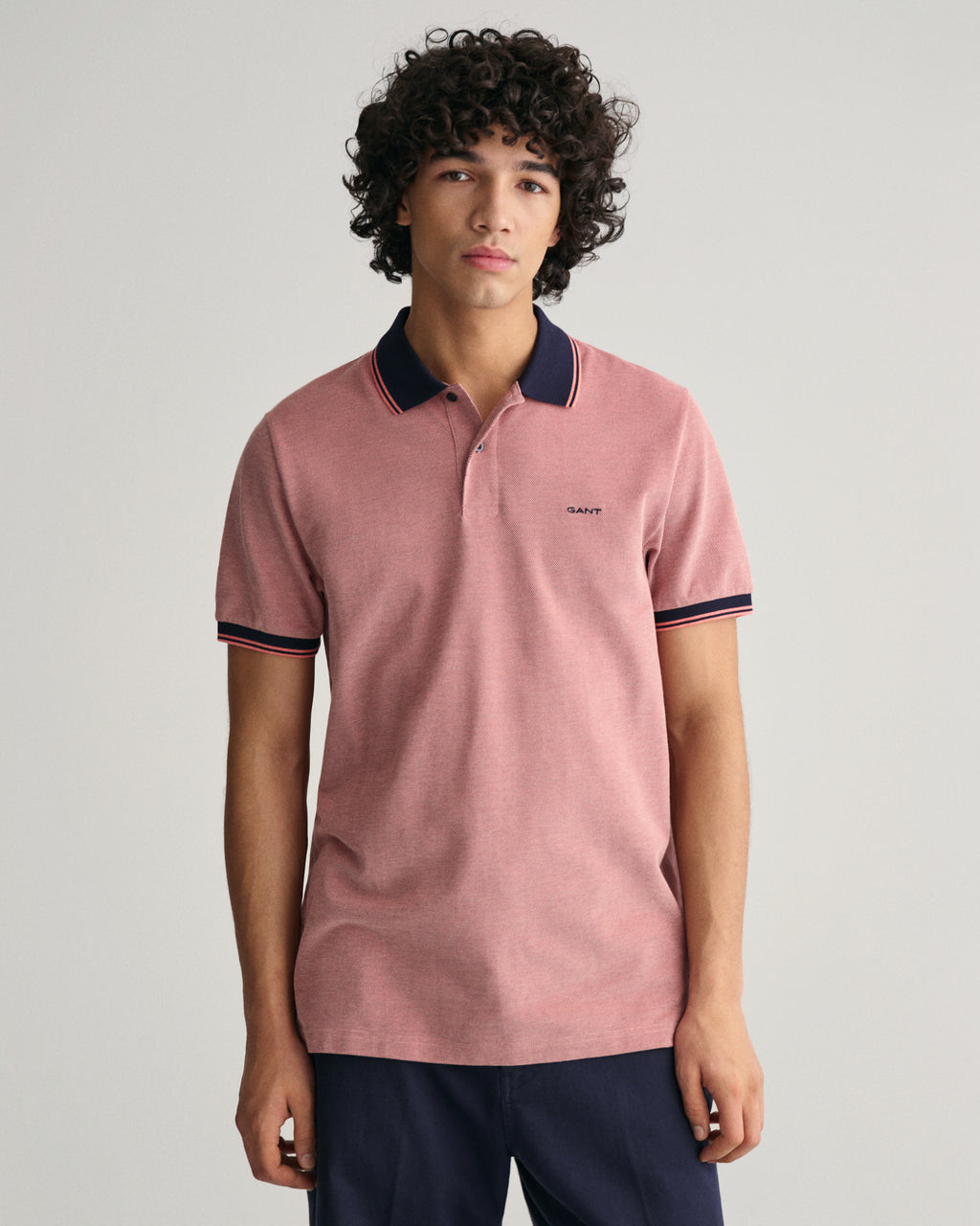 Polo's korte mouw roze GANT