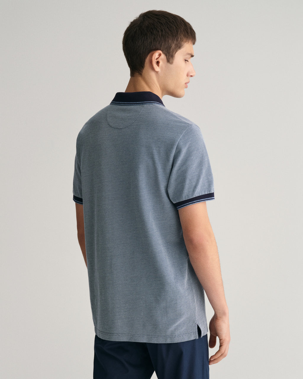 Polo's korte mouw blauw GANT
