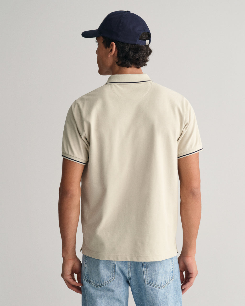 Polo's korte mouw beige GANT
