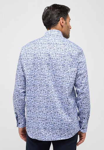 Hemden lange mouw blauw ETERNA