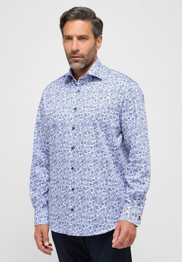 Hemden lange mouw blauw ETERNA